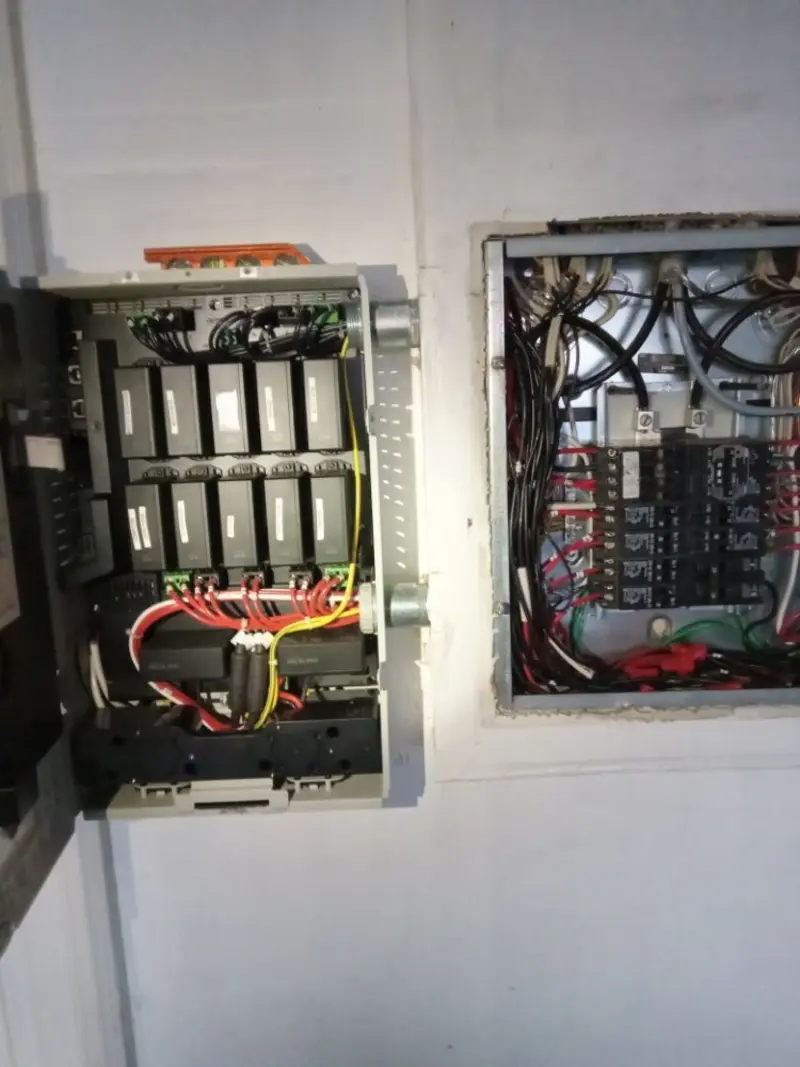 Electrical panel upgrade completed for Security Camera Wiring in Croghan